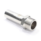 Переходник 22-3/4", WAAG Heavy Inox, труба-резьба, нар., сталь нержавеющая