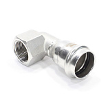 Отвод 90 28-3/4", WAAG Heavy Inox, пресс-резьба, вн., сталь нержавеющая
