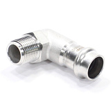 Отвод 90 18-1/2", WAAG Heavy Inox, пресс-резьба, нар., сталь нержавеющая