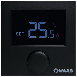 черный термостат без Wi-Fi.