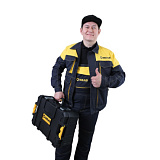 Костюм WAAG мужской, цвет серый\желтый, р.56-58\182-188