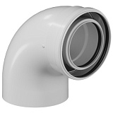 Отвод 90 110/160, WAAG, раструб-труба, алюминий/полимер, (для конденс.котла)