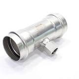 Тройник 54-1/2"-54, WAAG Heavy Inox, пресс-резьба, вн., сталь нержавеющая