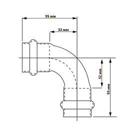отвод waag 22 22 чертеж