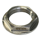 Контргайка 1/2", WAAG, резьба, вн., латунь (никель)