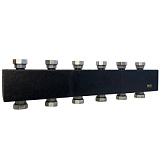 Распределительная гребенка WAAG M 1 1/2"х1 1/2", 5вых., сталь черная, до 85 кВт.