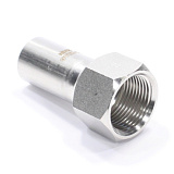 Переходник 22-3/4", WAAG Heavy Inox, труба-резьба, вн., сталь нержавеющая