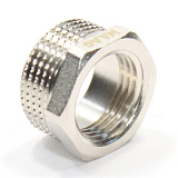Футорка 3/4"-1/2", WAAG, резьба-резьба, нар.-вн., латунь (никель)