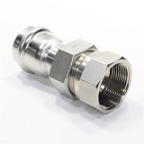 Американка 42-1 1/2", WAAG Heavy Inox, пресс-резьба, вн., сталь нержавеющая