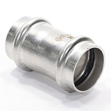 Муфта 28-28, WAAG Heavy Inox, пресс-пресс, сталь нержавеющая