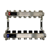 Коллектор WAAG 588 1"х3/4", 7вых., c клапанами, сталь нерж.