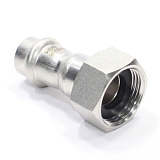 Переходник 15-3/4", WAAG Heavy Inox, пресс-резьба, вн., сталь нержавеющая, с накид.гайкой
