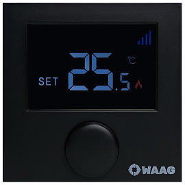 черный термостат c Wi-Fi